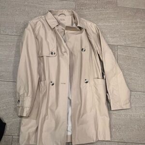 Zara Girl's Beige Trench Coat Size 13/14